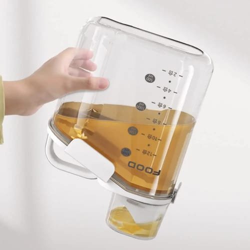 Contenedor Hermetico Vertedor 1600ml Cocina Cereales Arroz - Imagen 6
