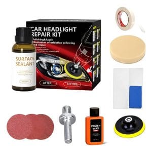 Kit Restauracion Pulido Faros Completo Auto Coche Moto 30 Ml
