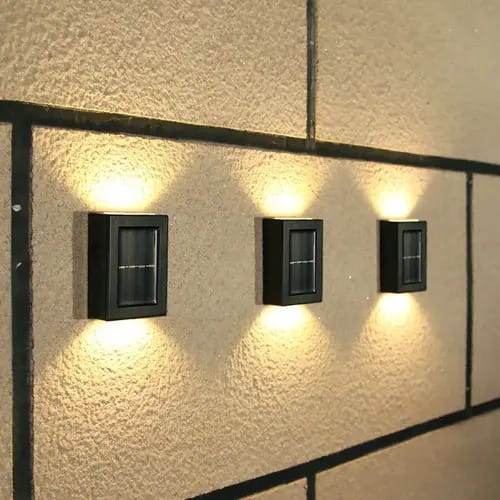 Foco Led Camineros Fotocelula Aplique Pared Doble Luz Calida - Imagen 3