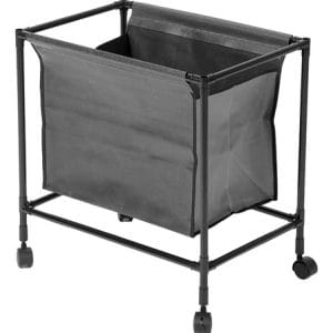 Cesto Organizador Con Ruedas Tela Base Metalica Desmontable
