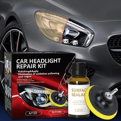 Kit Restauracion Pulido Faros Completo Auto Coche Moto 30 Ml - Imagen 2