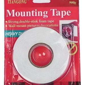 Cinta Adhesiva Doble Faz Blanca 2,5 M Largo 1,8 Cm Ancho