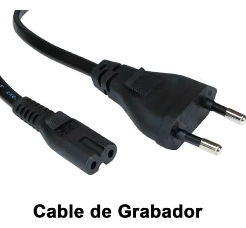 Cable Alimentación Interlock Tipo 8 Grabador 1,5 Mts Negro - Imagen 3