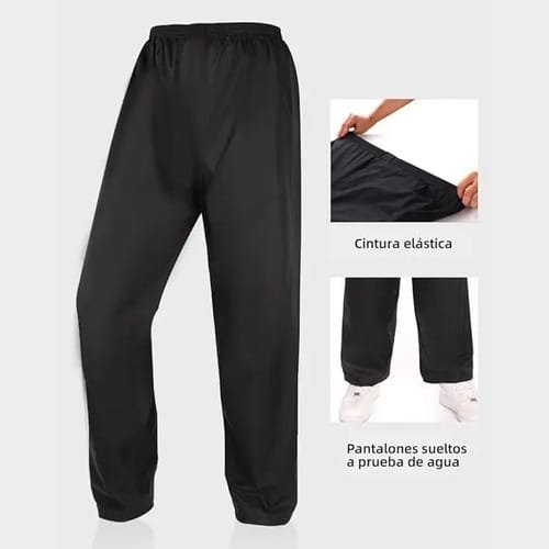 Equipo De Lluvia Piloto Reflectivo Con Capucha Forrado 2 Pcs - Imagen 6