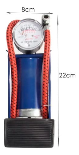 Inflador De Pie Con Tanque Multiusos Pelotas Bicicletas Moto - Imagen 5