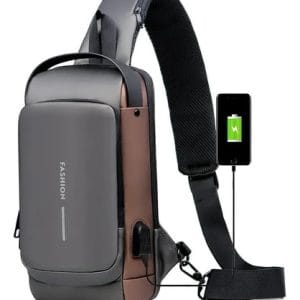 Bolso De Hombro Premium Antirrobo Impermeable Cierre Bloqueo