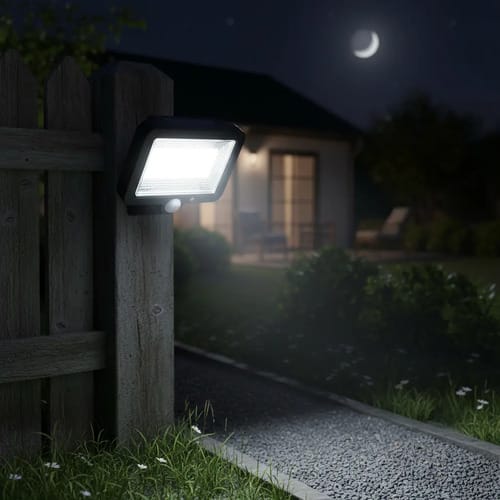 Foco Lámpara Solar Luz Led 100w Sensor De Movimiento - Imagen 5