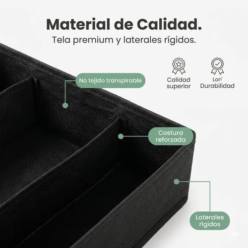 Organizador De Ropa Interior Divisor Cajones Set De 4 Piezas - Imagen 6
