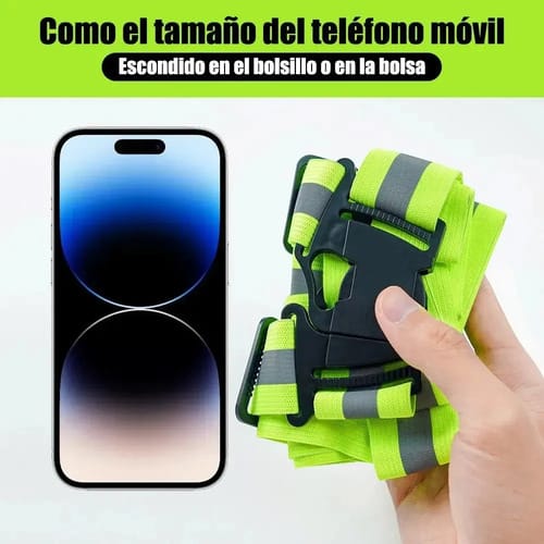 Chaleco Reflectante Seguridad Cinta Reflectiva Bici Moto - Imagen 4