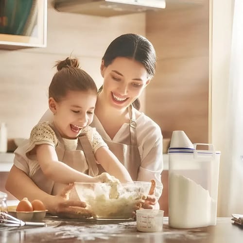 Contenedor De Alimentos Granos 2,5 L Hermético Y Resistente - Imagen 5