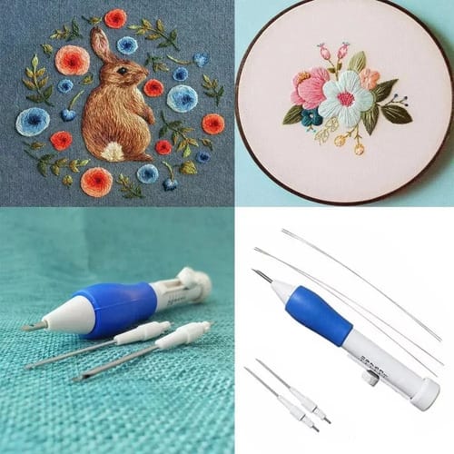 Kit Aguja Mágica Para Bordado Chino Ruso 3 Agujas De 1.6 1.3 - Imagen 4