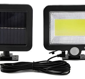 Foco Lámpara Solar Luz Led 100w Sensor De Movimiento