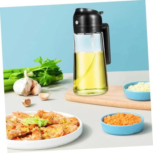 Botella Dispensadora Con Pulverizador Aceite Vinagre 470 Ml - Imagen 10