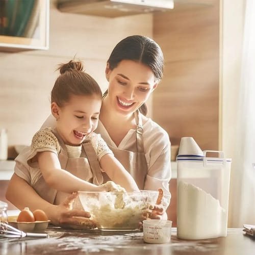 Contenedor De Alimentos Granos 1,5 L Hermético Y Práctico - Imagen 5