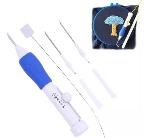 Kit Aguja Mágica Para Bordado Chino Ruso 3 Agujas De 1.6 1.3