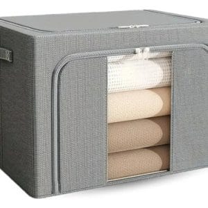 Organizador De Ropa Con Estructura Metalica Apilable 66 L