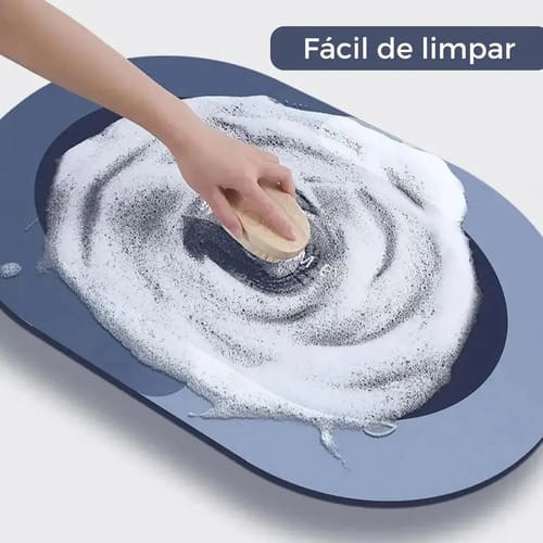Alfombra Para Baño Ultra Absorbente Antideslizante Ovalada - Imagen 5