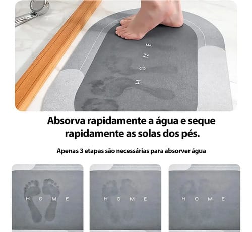 Alfombra Para Baño Ultra Absorbente Antideslizante Ovalada - Imagen 4