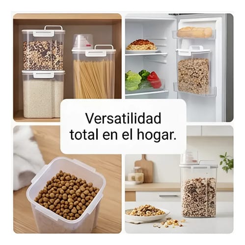 Contenedor Hermetico 2,5 L Organizador Granos Con Medidor - Imagen 10