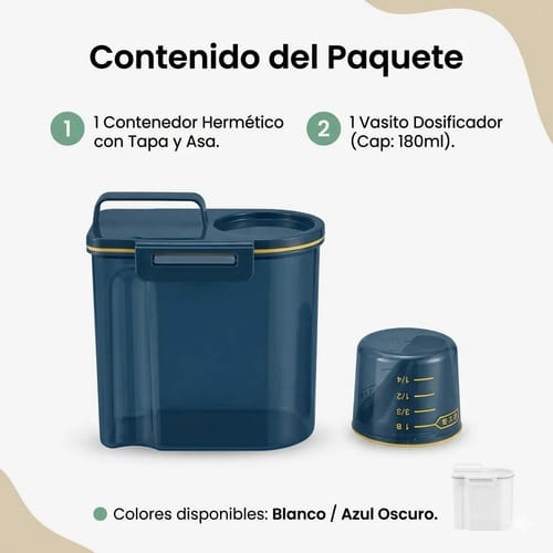 Contenedor De Alimentos Granos 1,5 L Hermético Y Práctico - Imagen 12