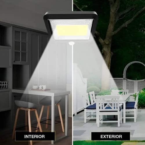 Foco Lámpara Solar Luz Led 100w Sensor De Movimiento - Imagen 6
