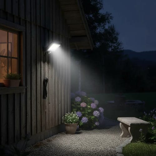 Foco Lámpara Solar Luz Led 100w Sensor De Movimiento - Imagen 2