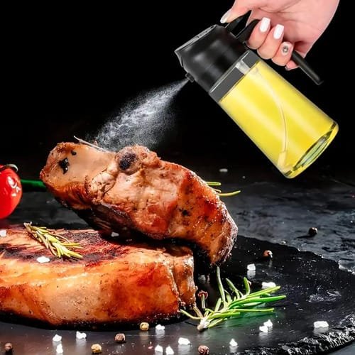 Botella Dispensadora Con Pulverizador Aceite Vinagre 470 Ml - Imagen 2