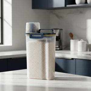 Contenedor Hermetico 2,5 L Organizador Granos Con Medidor