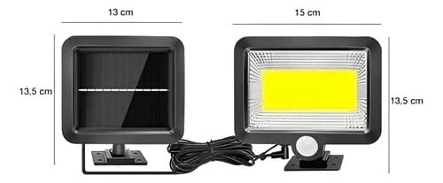Foco Lámpara Solar Luz Led 100w Sensor De Movimiento - Imagen 4