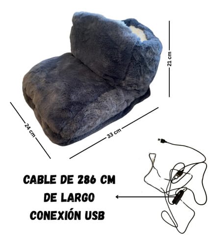 Calienta Pies Eléctrico Usb 5v Cómodo Y Versátil Felpa - Imagen 4