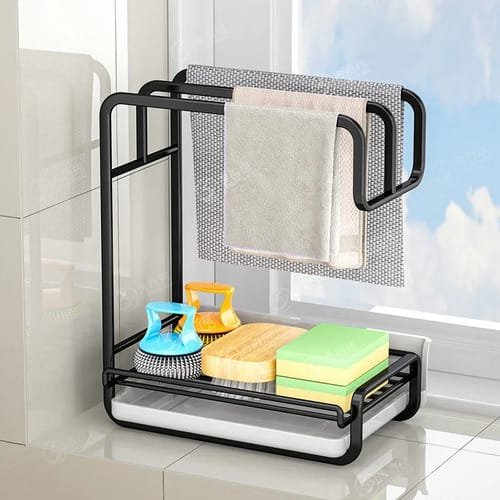 Organizador Fregadero Cocina Soporte Esponja Repasadores
