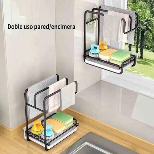 Organizador Fregadero Cocina Soporte Esponja Repasadores - Imagen 3
