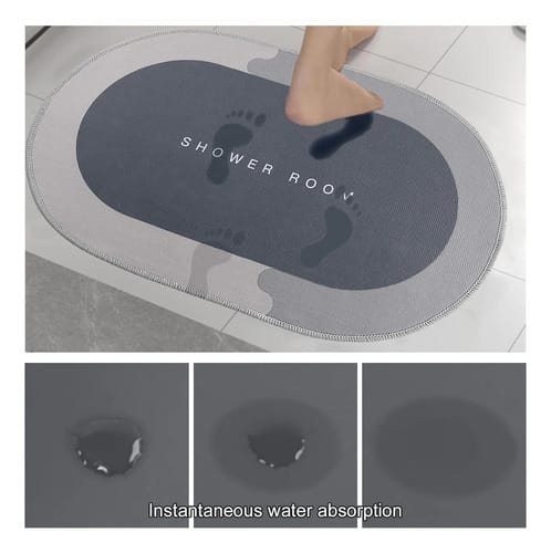 Alfombra Super Absorbente Baño 40x60 Cm Antideslizante - Imagen 3