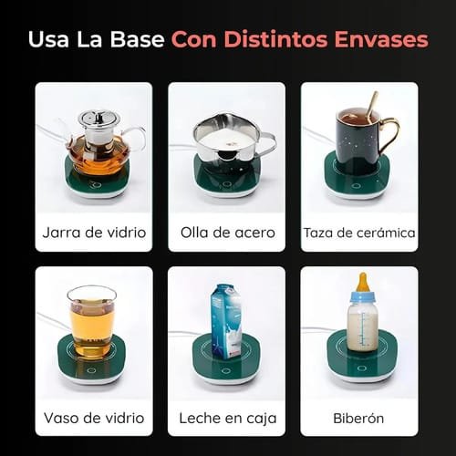 Taza Ceramica Con Base Calentadora Para Cafe Liquidos 220v - Imagen 7