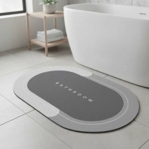 Alfombra Super Absorbente Baño 40x60 Cm Antideslizante