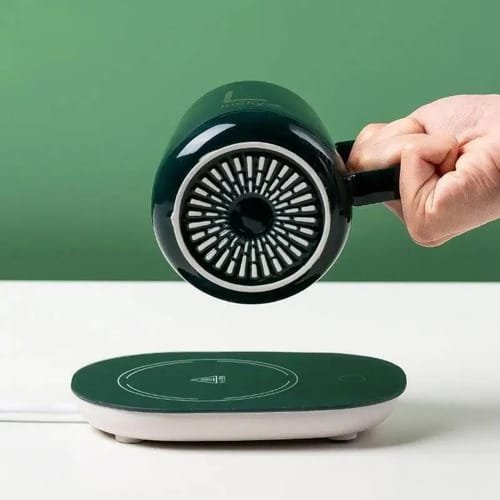 Taza Ceramica Con Base Calentadora Para Cafe Liquidos 220v - Imagen 4