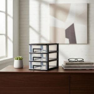 Organizador De 3 Cajones Niveles Almacenamiento Escritorio