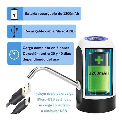 Dispensador Eléctrico Automático De Agua Para Bidón De Agua - Imagen 4