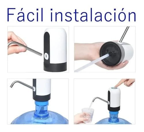 Dispensador Eléctrico Automático De Agua Para Bidón De Agua Negro - Imagen 5