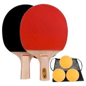 Pack De 2 Paletas De Ping Pong Con 3 Pelotas Niños Y Adultos
