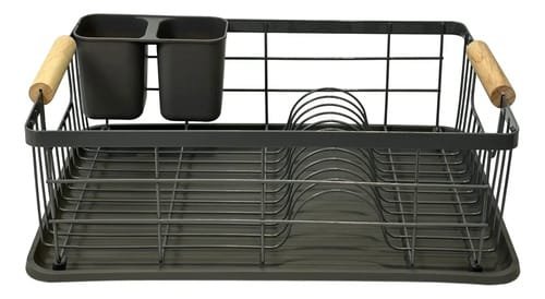 Escurridor de platos Global Sanitarios Bambú AWK139N de acero inoxidable pintado - Imagen 3