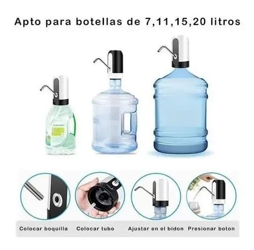 Dispensador Eléctrico Automático De Agua Para Bidón De Agua Negro - Imagen 7