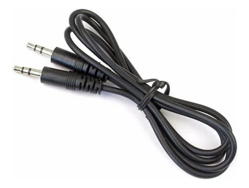 Cable Auxiliar 3.5mm De 1 Jack A 1 Jack Genérica Negro De 1.5m