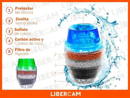 Filtro Purificador De Agua Canilla Carbon Descartable Cocina Color Transparente - Imagen 4