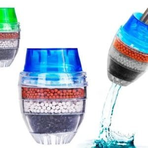 Filtro Purificador De Agua Canilla Carbon Descartable Cocina Color Transparente