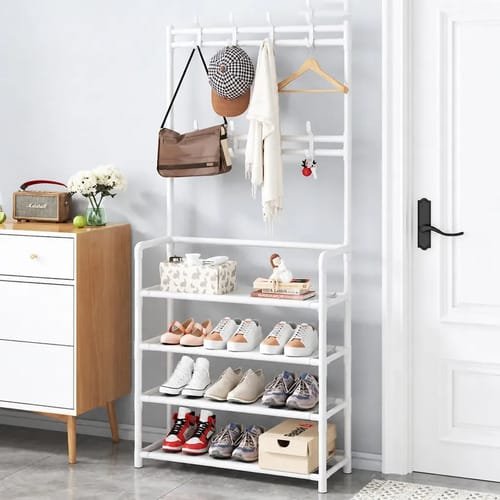 Perchero Zapatero Armario Mueble Organizador 172x60x26 Cm - Imagen 2