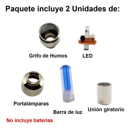 Tapa De Válvula Con Luz Led Para Rueda Bici O Moto Pack X2 - Imagen 7