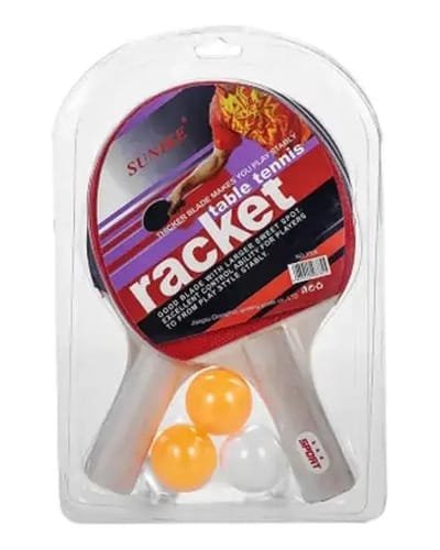 Pack De 2 Paletas De Ping Pong Con 3 Pelotas Niños Y Adultos - Imagen 8