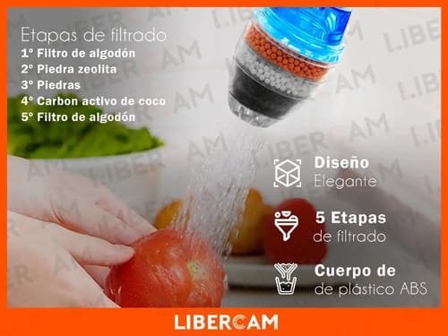 Filtro Purificador De Agua Canilla Carbon Descartable Cocina Color Transparente - Imagen 2