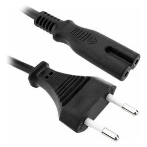 Cable Alimentación Interlock Tipo 8 Grabador 1,5 Mts Negro